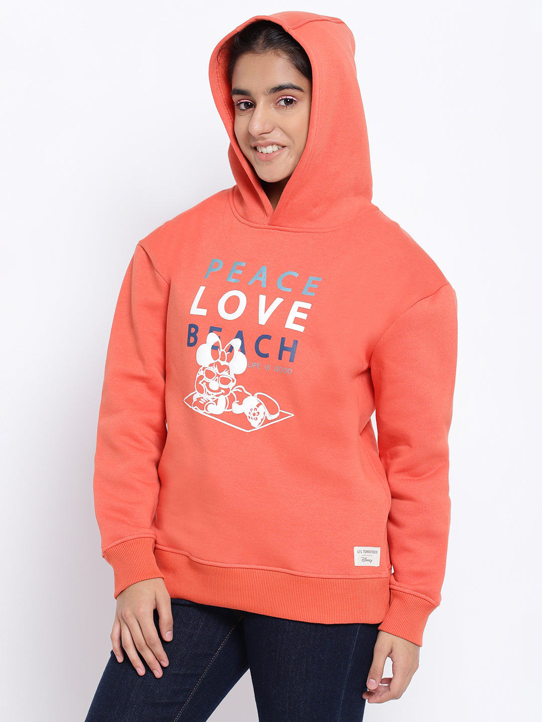 Lil Tomatoes Girls Disney Cotton Fleece Sweatshirt