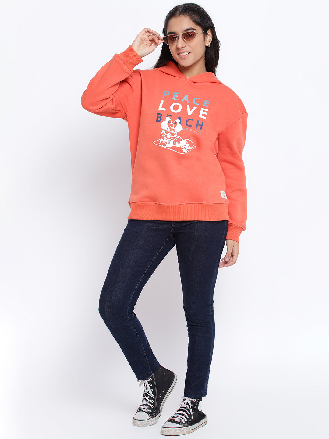 Lil Tomatoes Girls Disney Cotton Fleece Sweatshirt