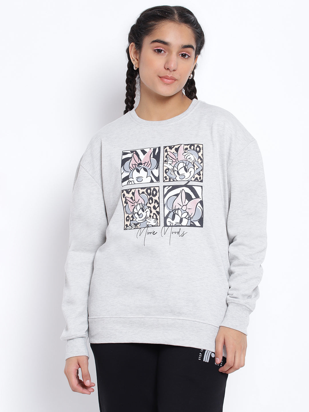 Lil Tomatoes Girls Minnie Mouse Cotton Fleece Sweatshirt