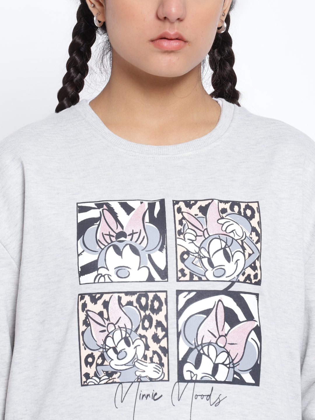 Lil Tomatoes Girls Minnie Mouse Cotton Fleece Sweatshirt