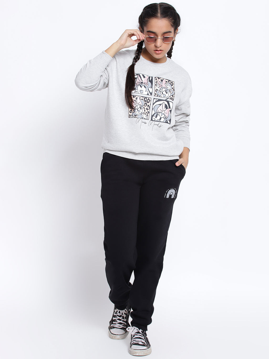 Lil Tomatoes Girls Minnie Mouse Cotton Fleece Sweatshirt