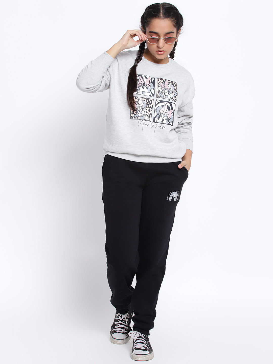 Lil Tomatoes Girls Minnie Mouse Cotton Fleece Sweatshirt