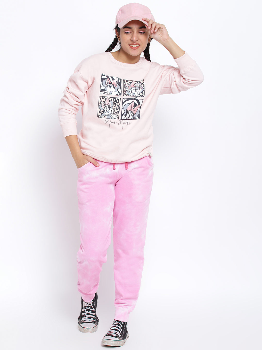 Lil Tomatoes Girls Minnie Mouse Cotton Fleece Sweatshirt