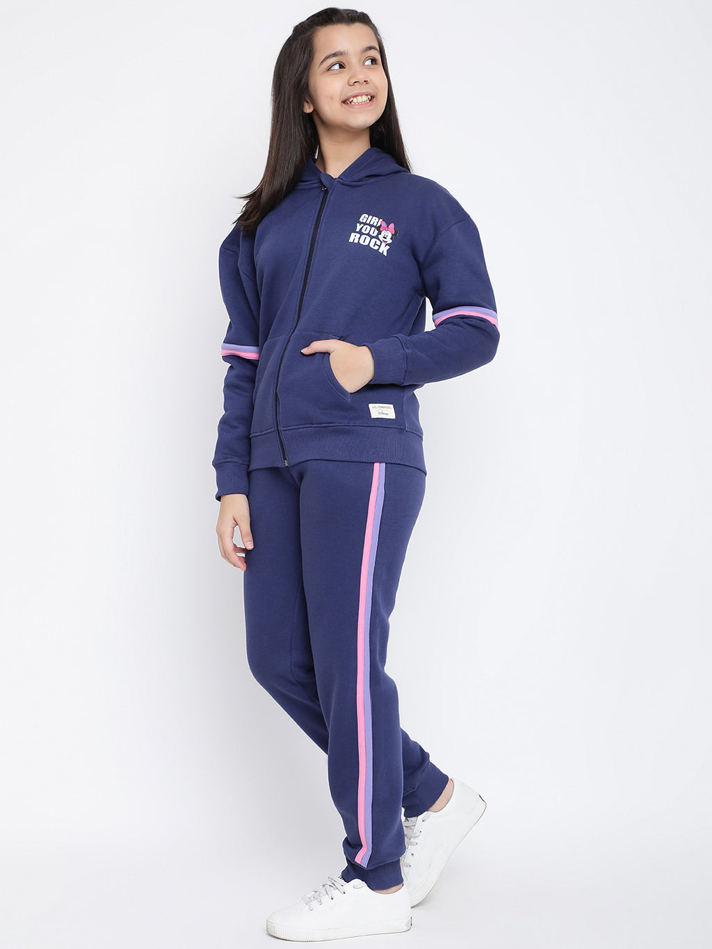 Lil Tomatoes Girls Disney Cotton Fleece Track Suits