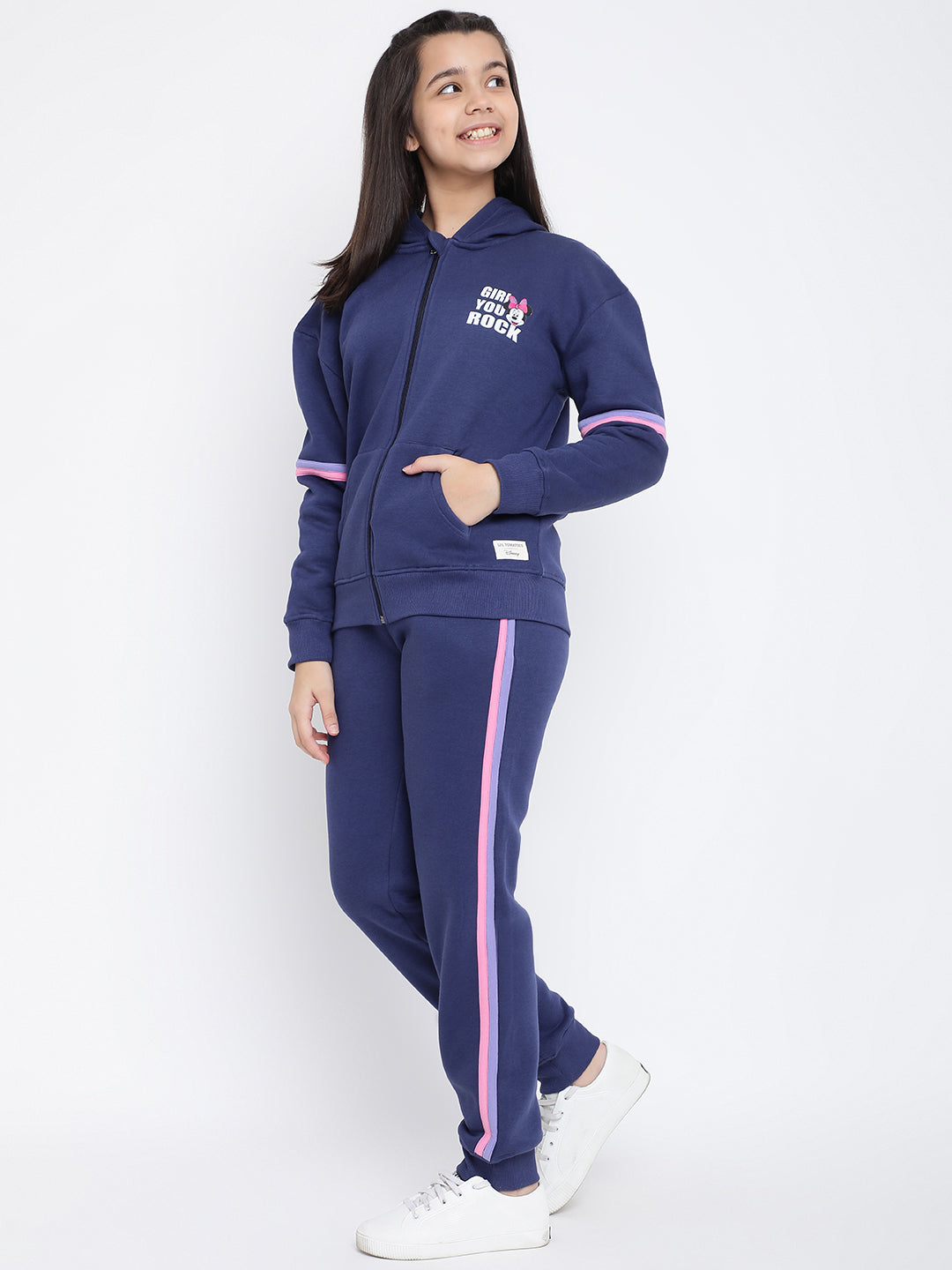 Lil Tomatoes Girls Disney Cotton Fleece Track Suits