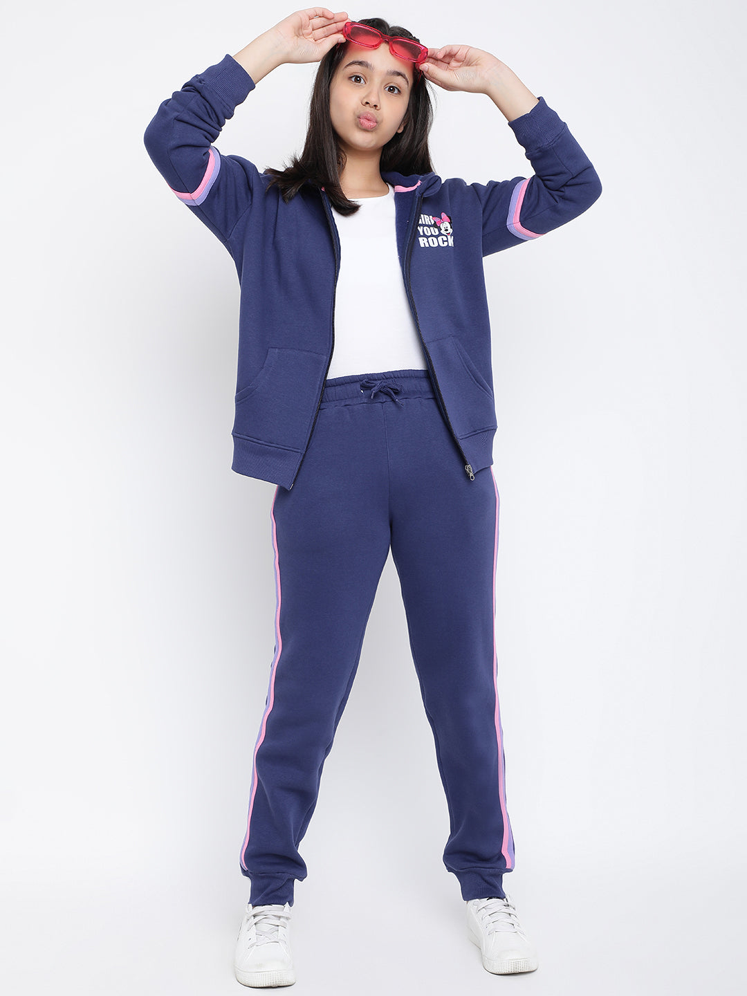 Lil Tomatoes Girls Disney Cotton Fleece Track Suits