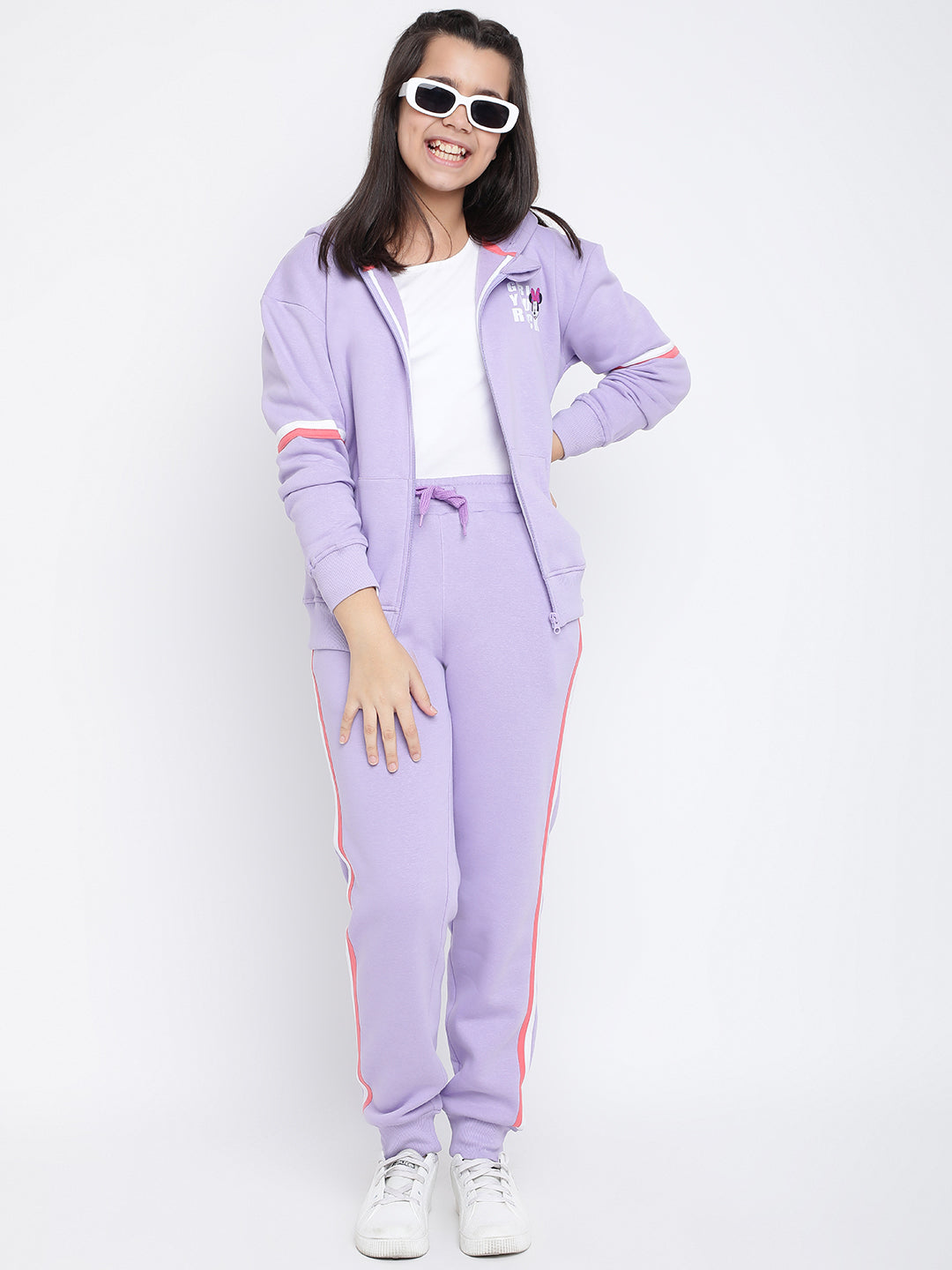 Lil Tomatoes Girls Disney Cotton Fleece Track Suits