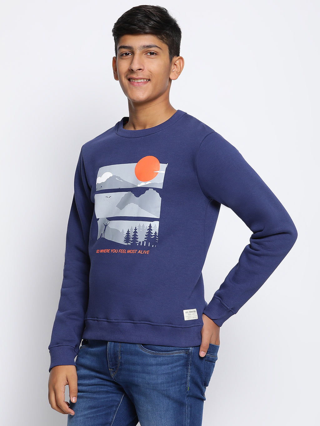 Lil Tomatoes Boys Cotton Fleece Sweatshirt