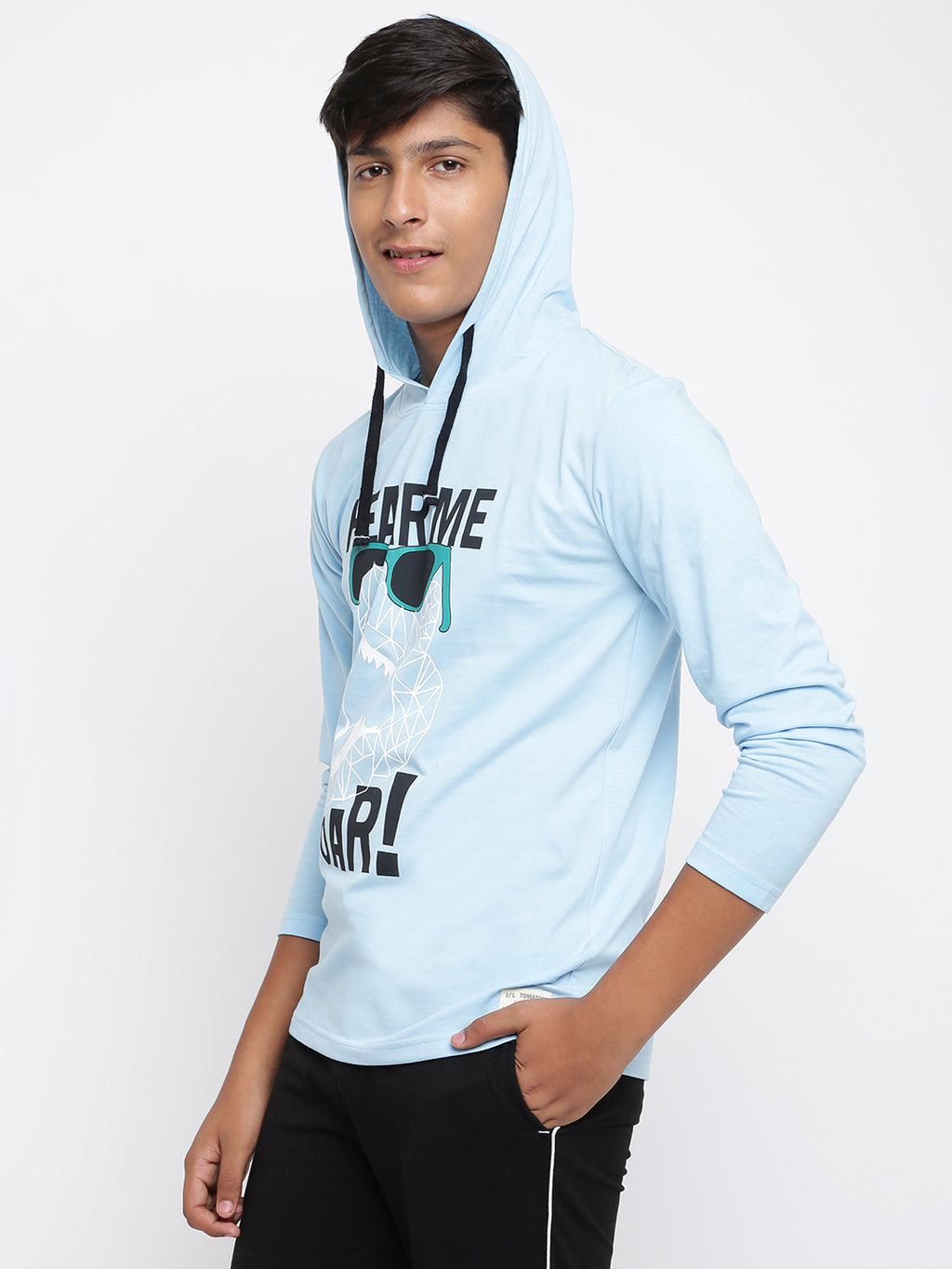 Lil Tomatoes Boys Cotton Hooded T-shirt