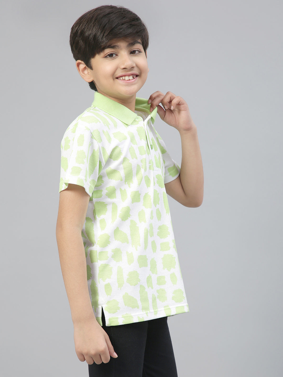 Lil Tomatoes Boys Cotton Polo T-shirt