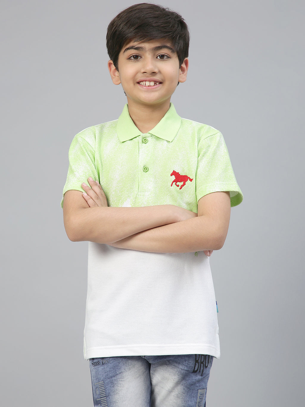Lil Tomatoes Boys Cotton Polo T-shirt