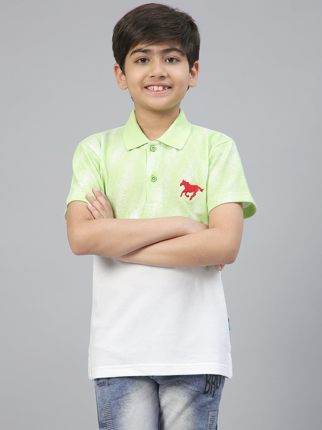 Lil Tomatoes Boys Cotton Polo T-shirt