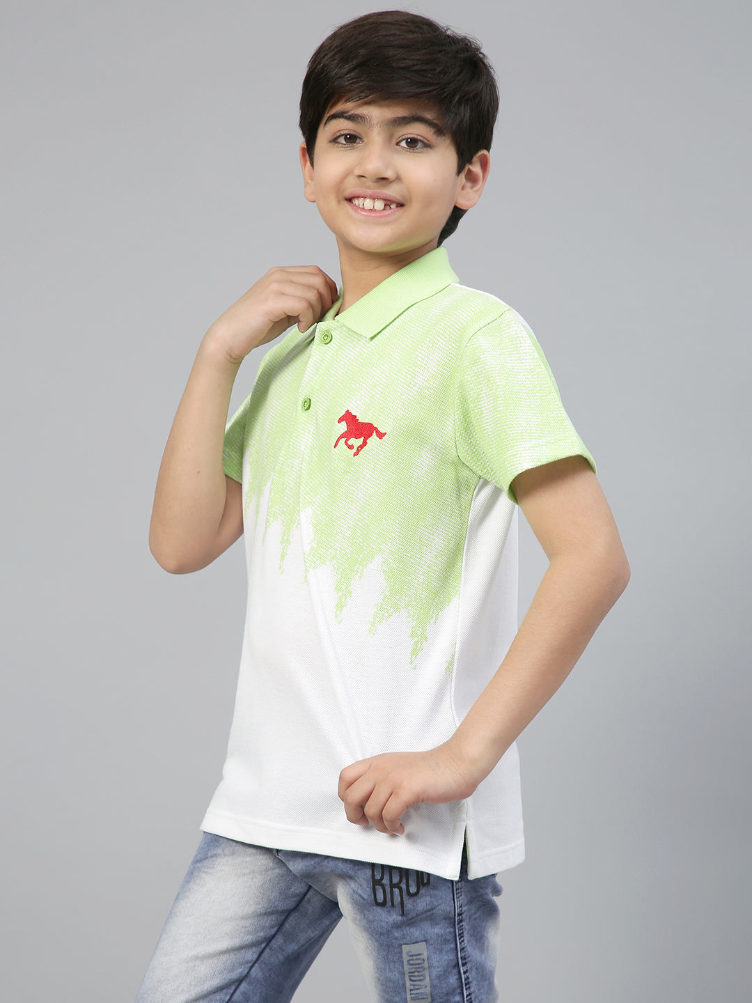 Lil Tomatoes Boys Cotton Polo T-shirt