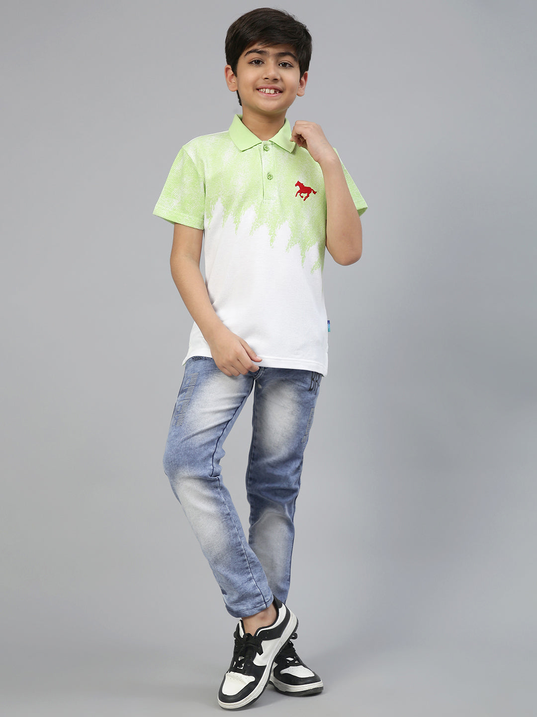 Lil Tomatoes Boys Cotton Polo T-shirt