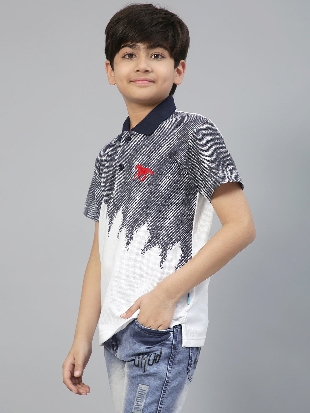 Lil Tomatoes Boys Cotton Polo T-shirt
