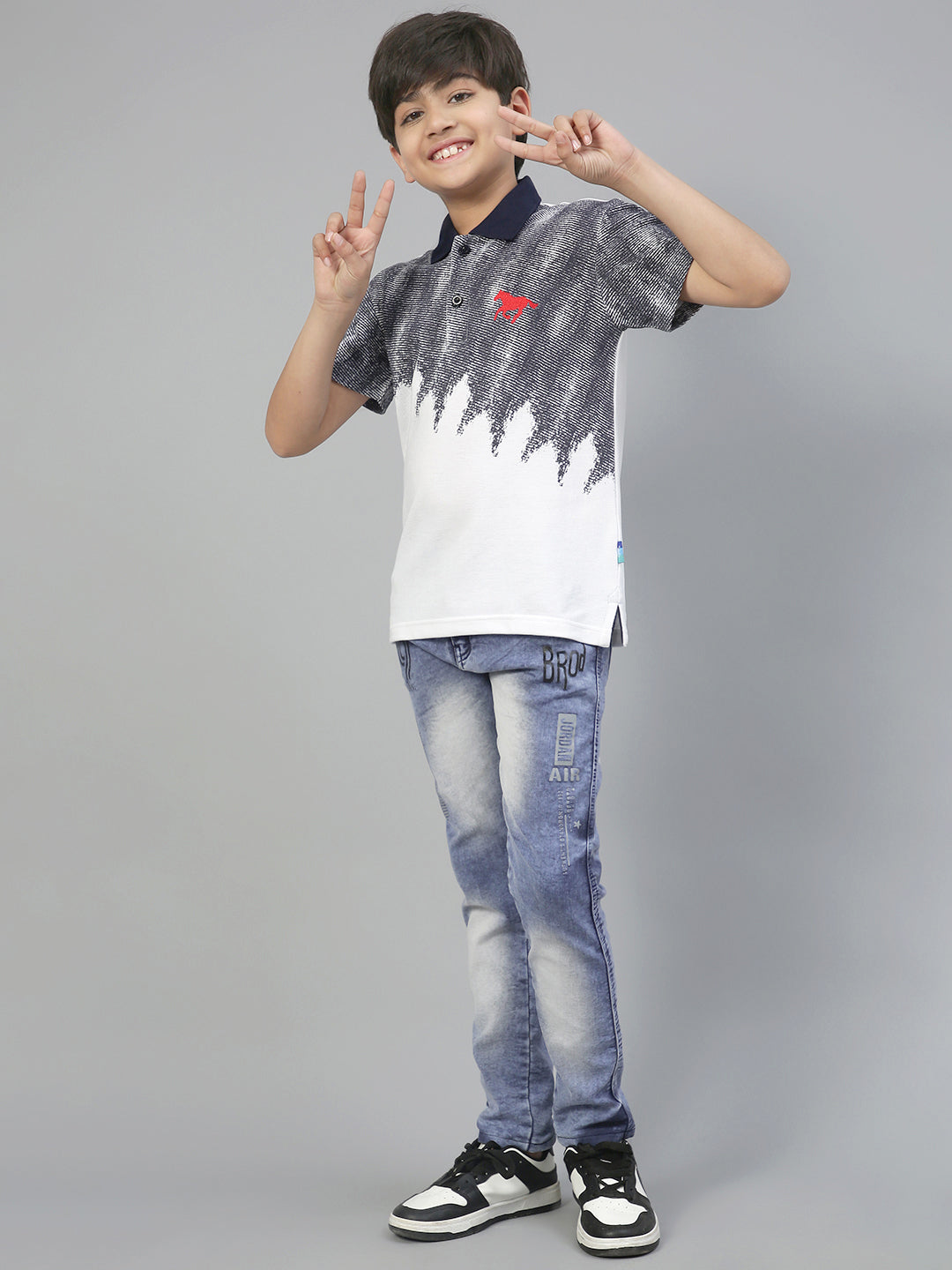Lil Tomatoes Boys Cotton Polo T-shirt