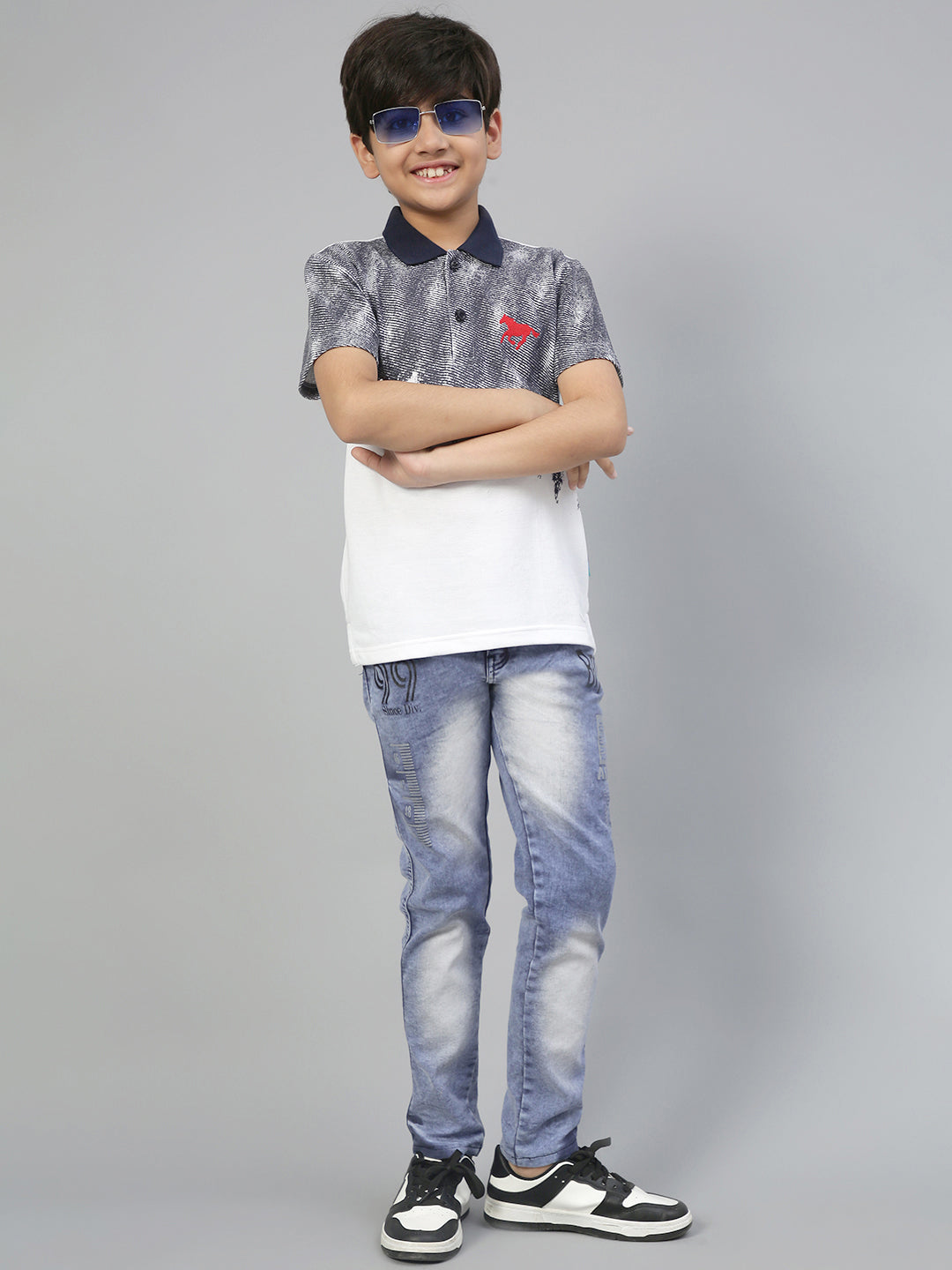 Lil Tomatoes Boys Cotton Polo T-shirt