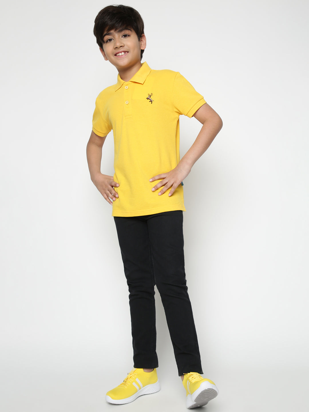 Lil Tomatoes Boys Cotton Polo T-shirt