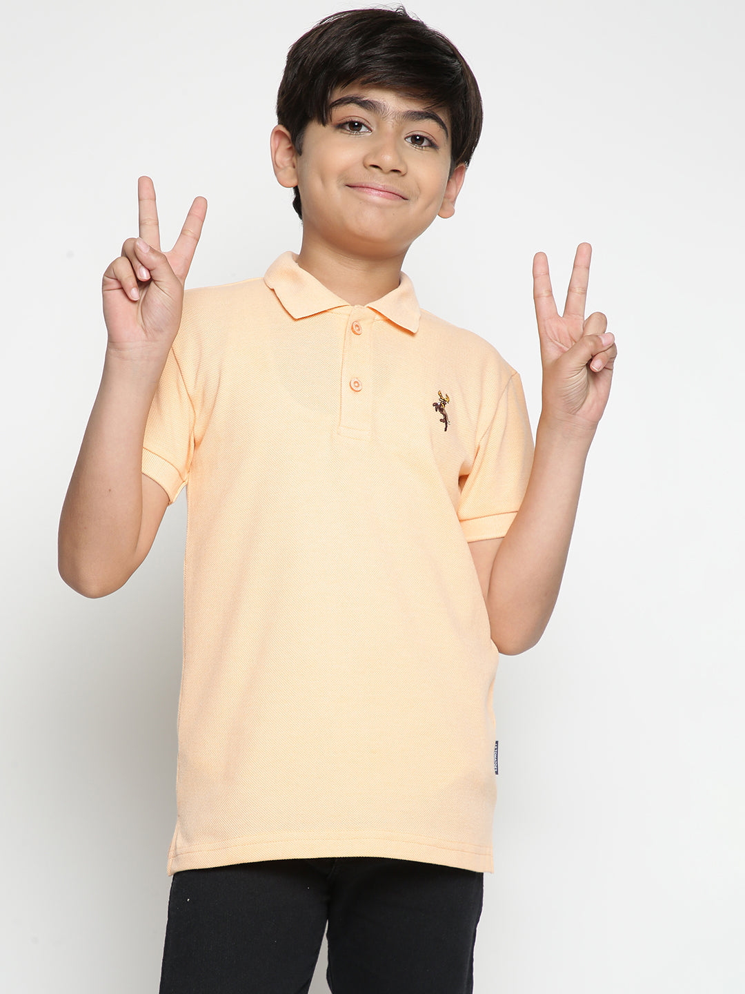 Lil Tomatoes Boys Cotton Polo T-shirt