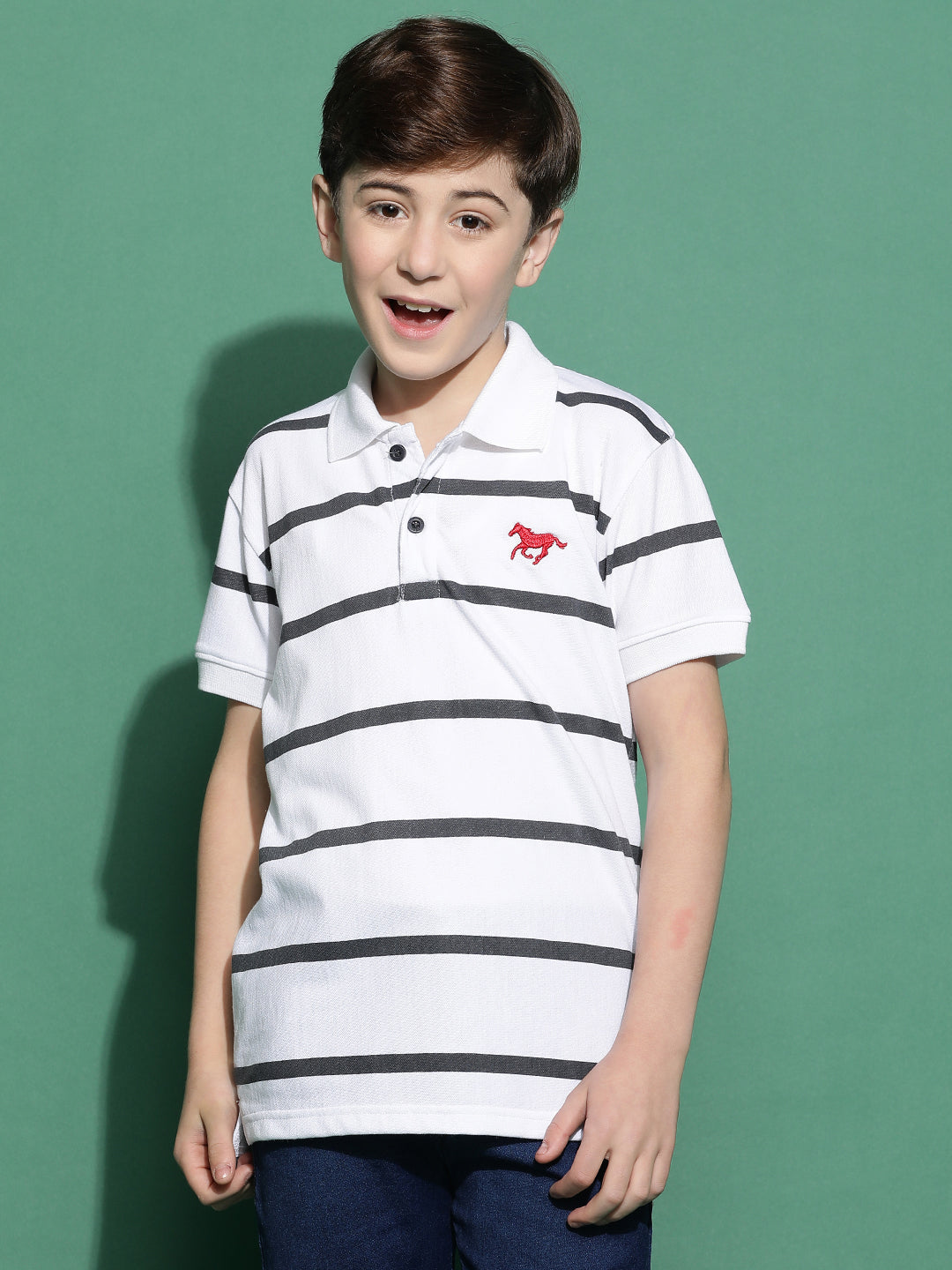 Lil Tomatoes Boys Cotton Polo T-shirt