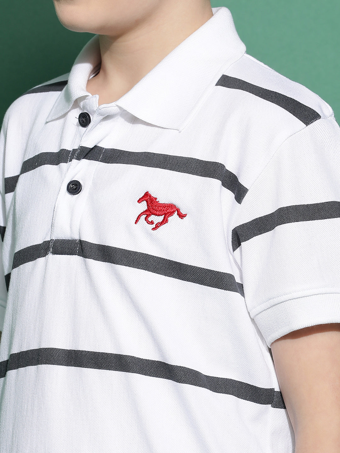 Lil Tomatoes Boys Cotton Polo T-shirt