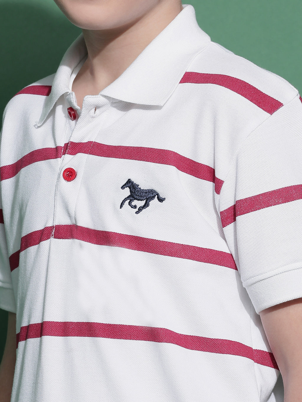 Lil Tomatoes Boys Cotton Polo T-shirt