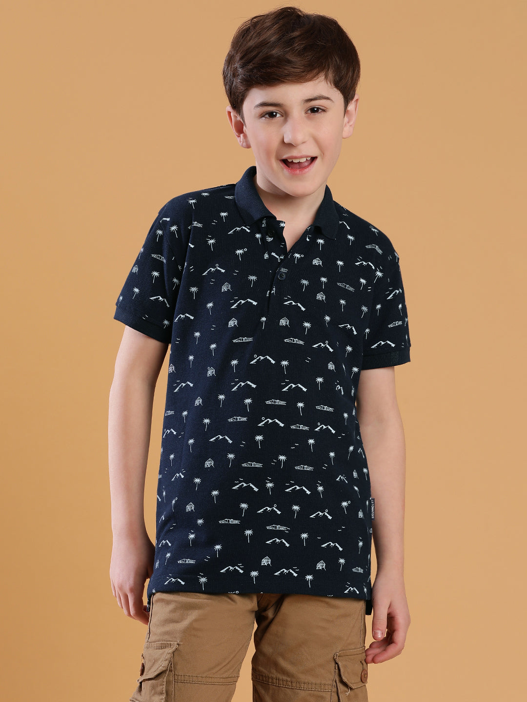 Lil Tomatoes Boys Cotton Polo T-shirt