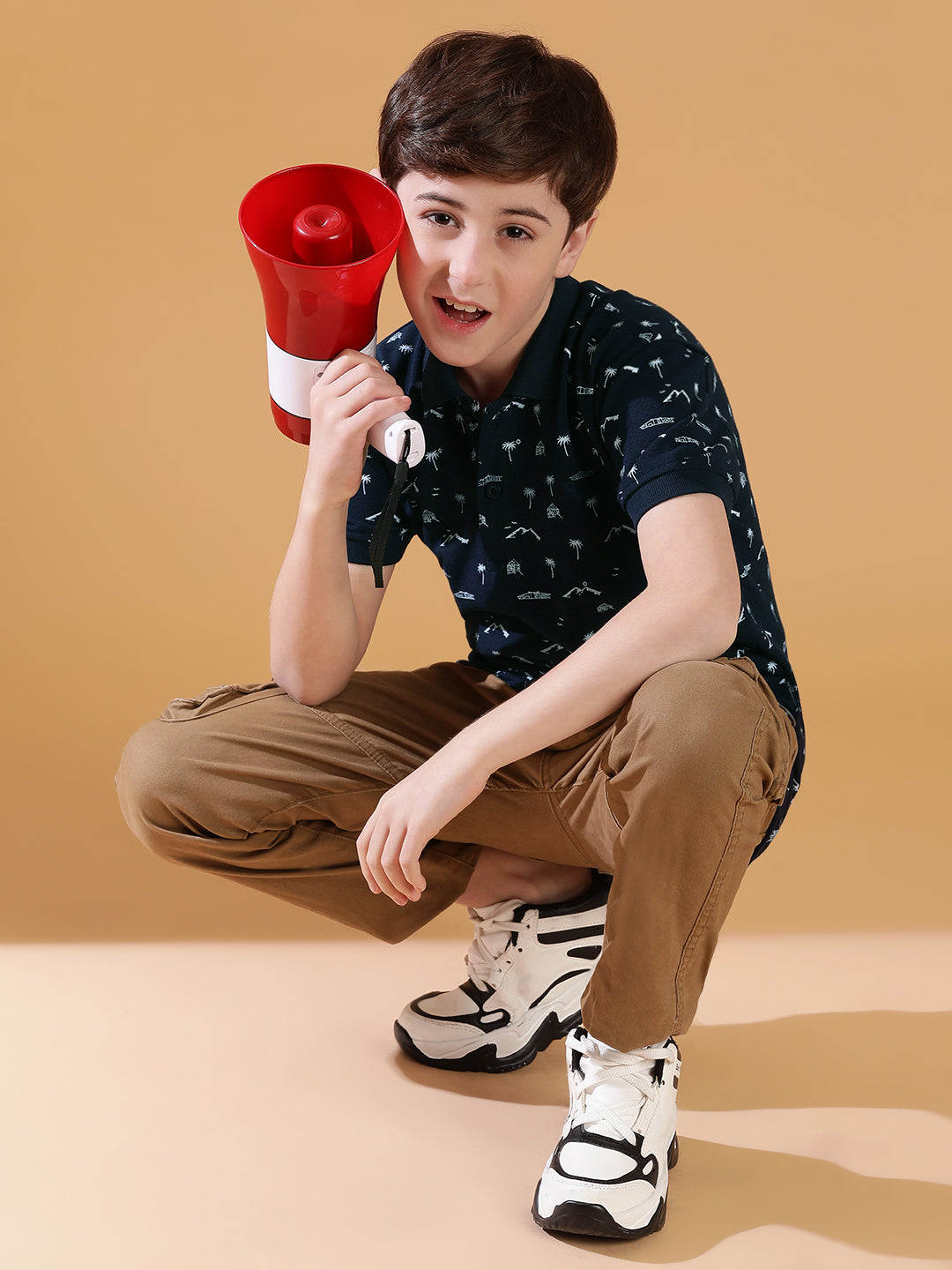Lil Tomatoes Boys Cotton Polo T-shirt