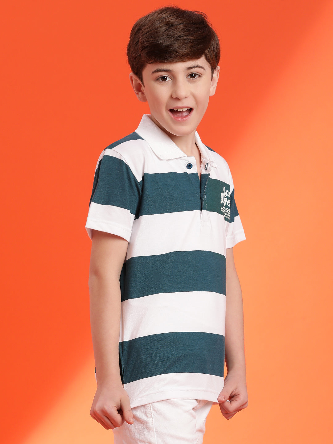Lil Tomatoes Boys Cotton Polo T-shirt