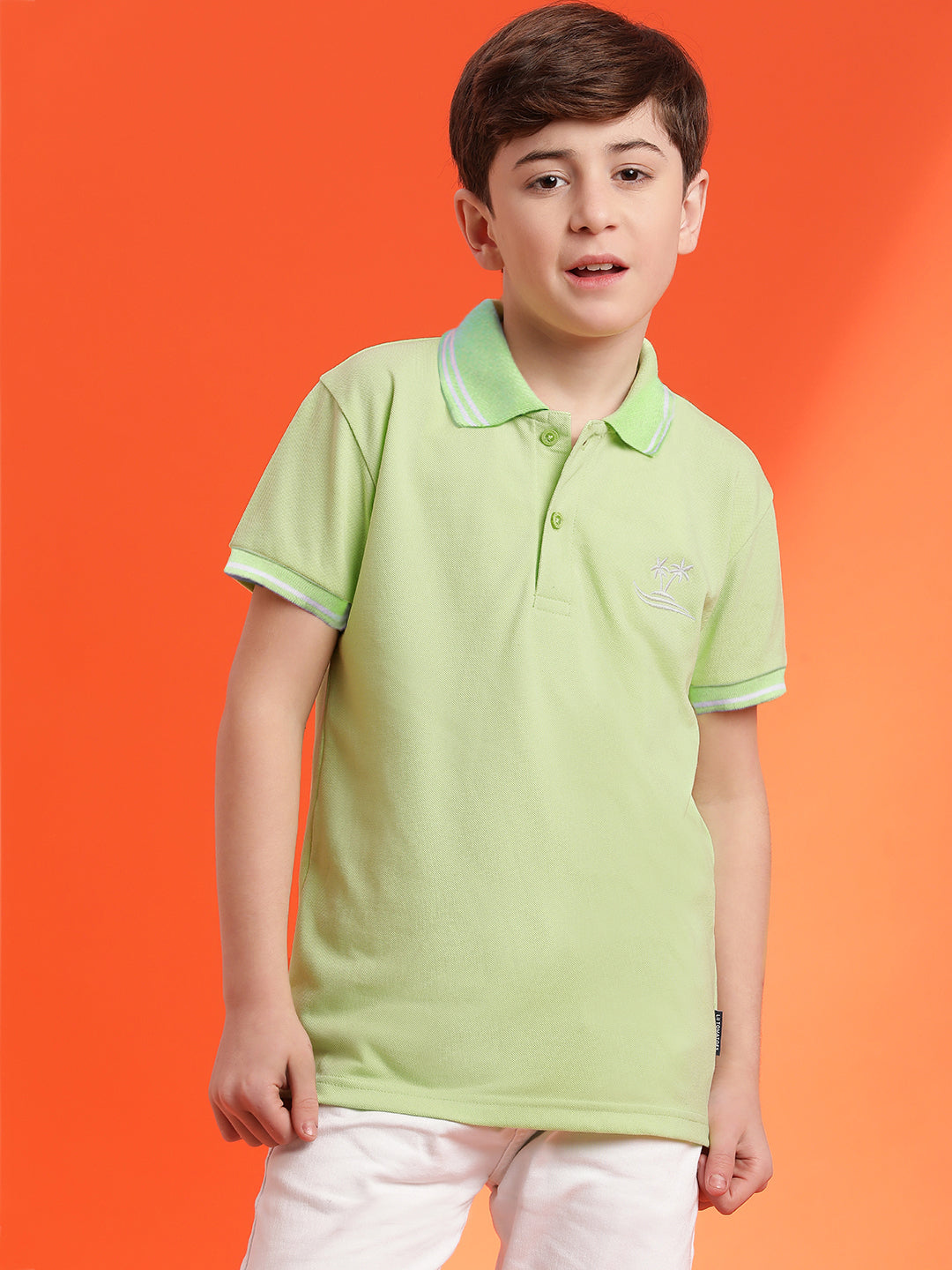 Lil Tomatoes Boys Cotton Polo T-shirt