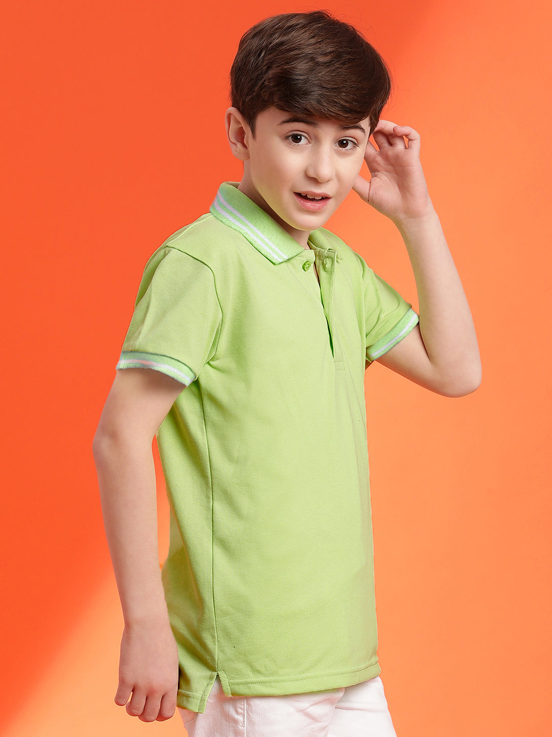 Lil Tomatoes Boys Cotton Polo T-shirt