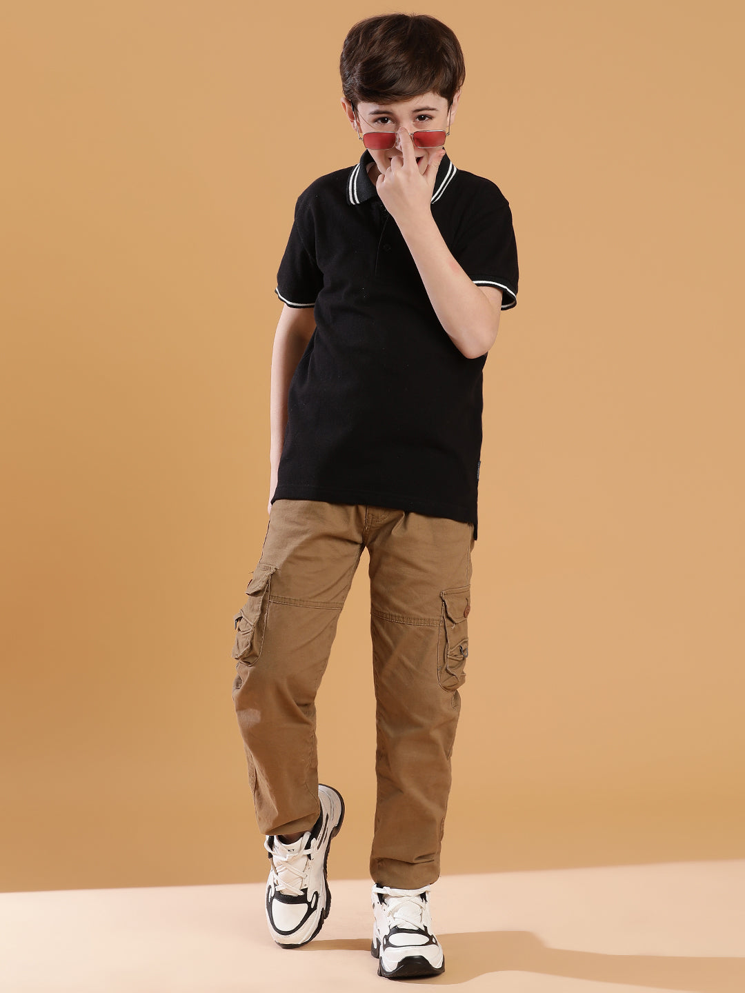 Lil Tomatoes Boys Cotton Polo T-shirt
