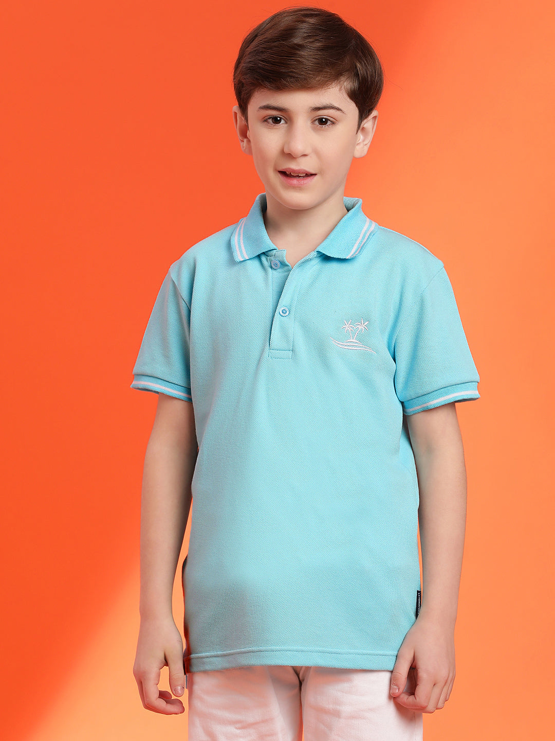 Lil Tomatoes Boys Cotton Polo T-shirt