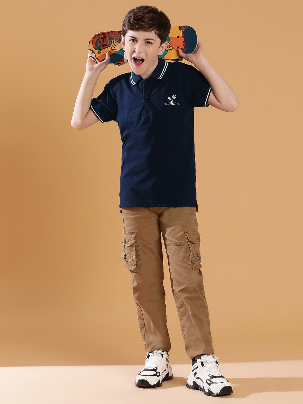 Lil Tomatoes Boys Cotton Polo T-shirt