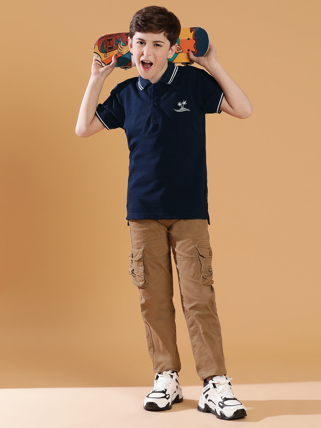 Lil Tomatoes Boys Cotton Polo T-shirt