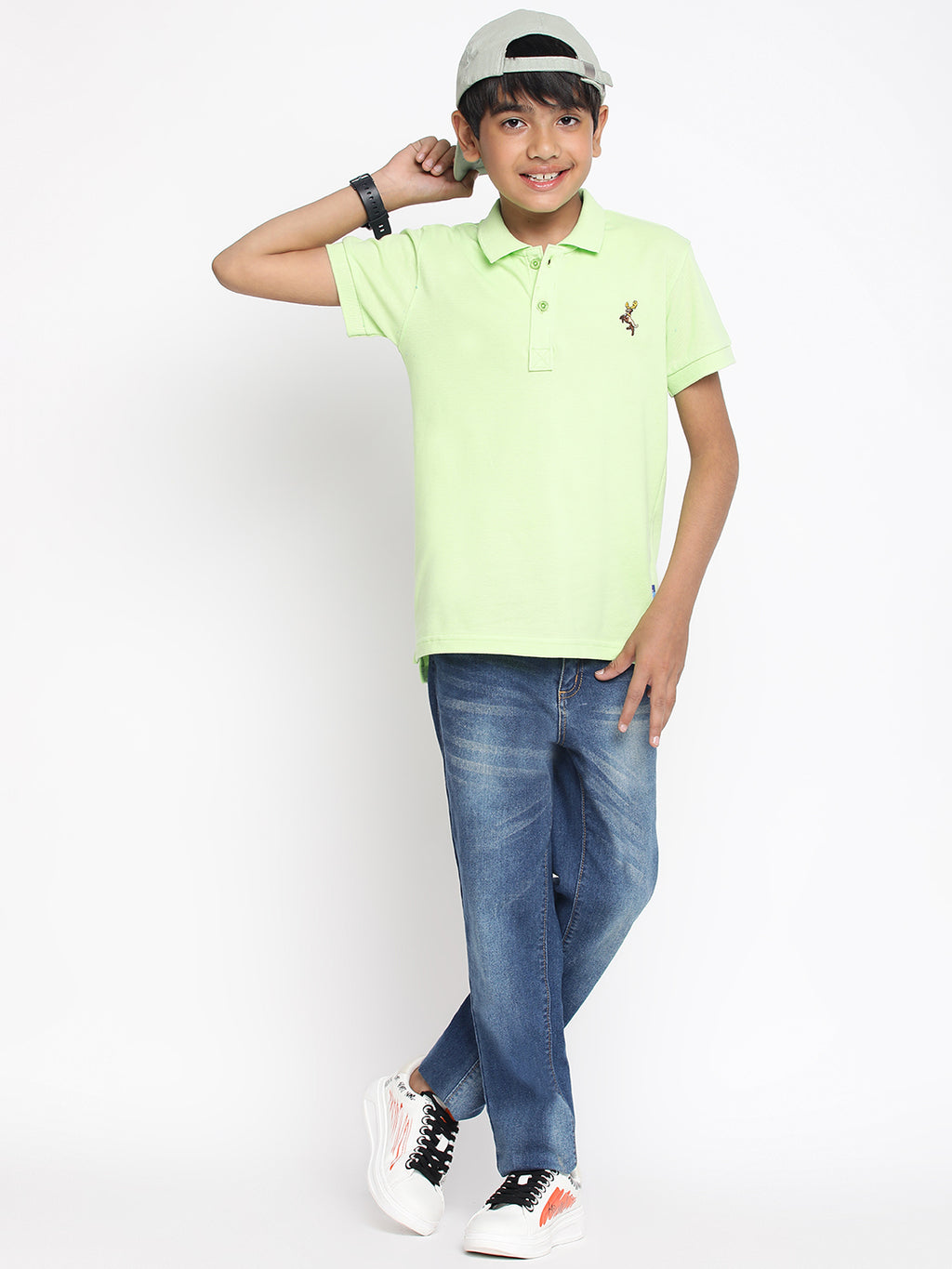Lil Tomatoes Boys Cotton Polo T-shirt