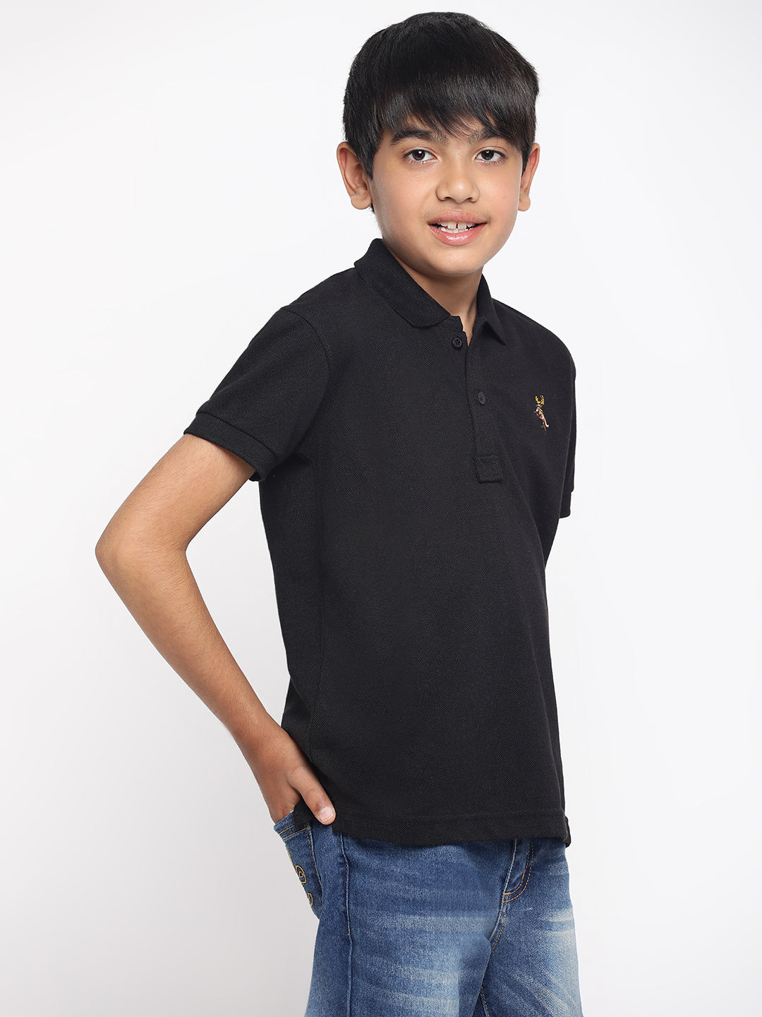 Lil Tomatoes Boys Cotton Polo T-shirt