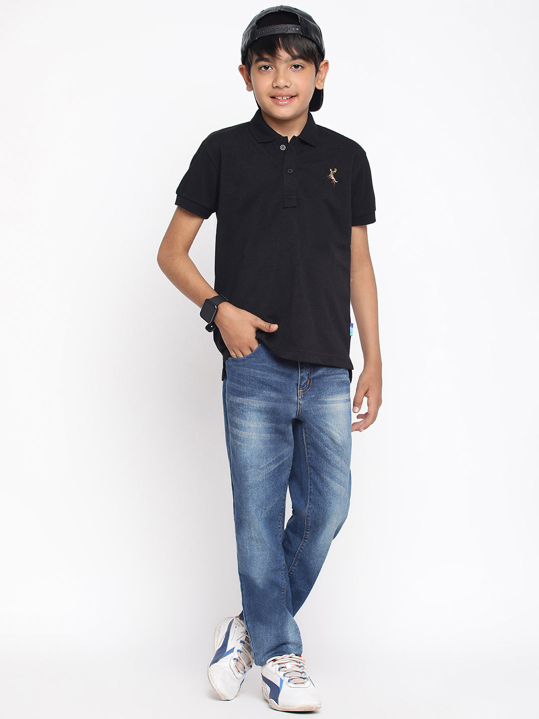 Lil Tomatoes Boys Cotton Polo T-shirt