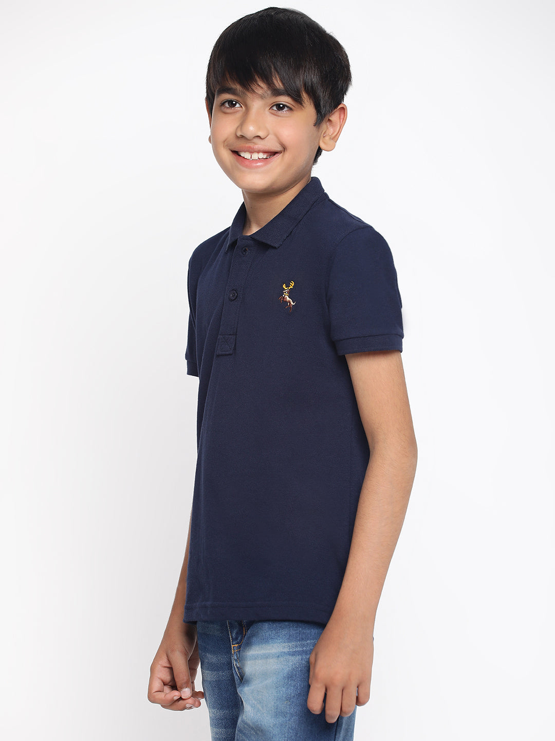 Lil Tomatoes Boys Cotton Polo T-shirt