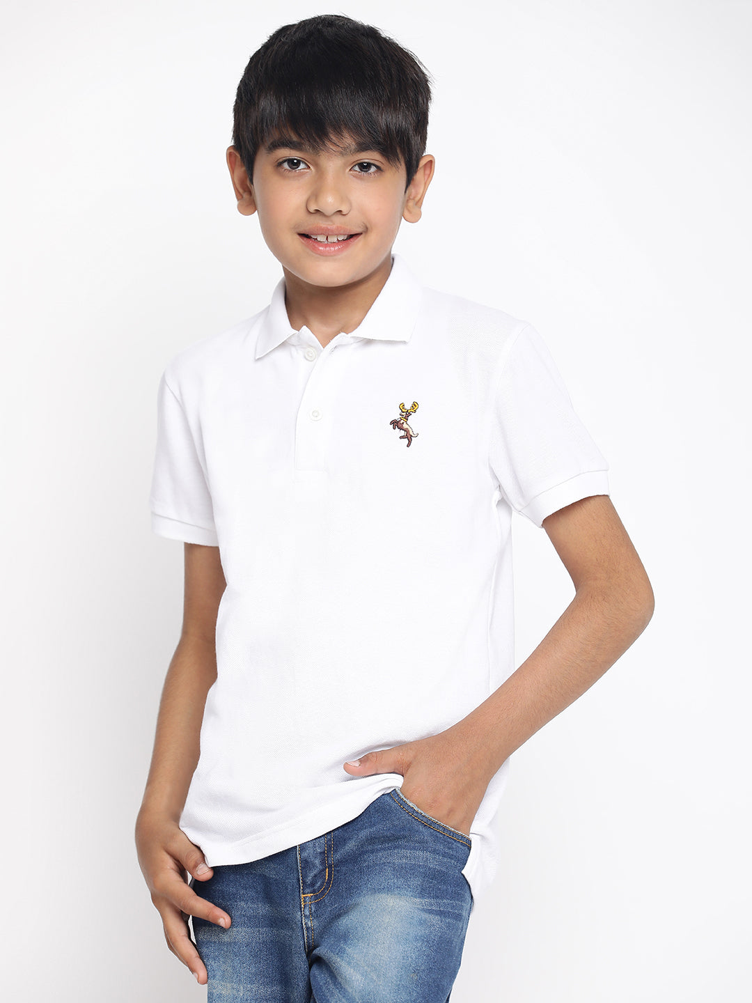 Lil Tomatoes Boys Cotton Polo T-shirt