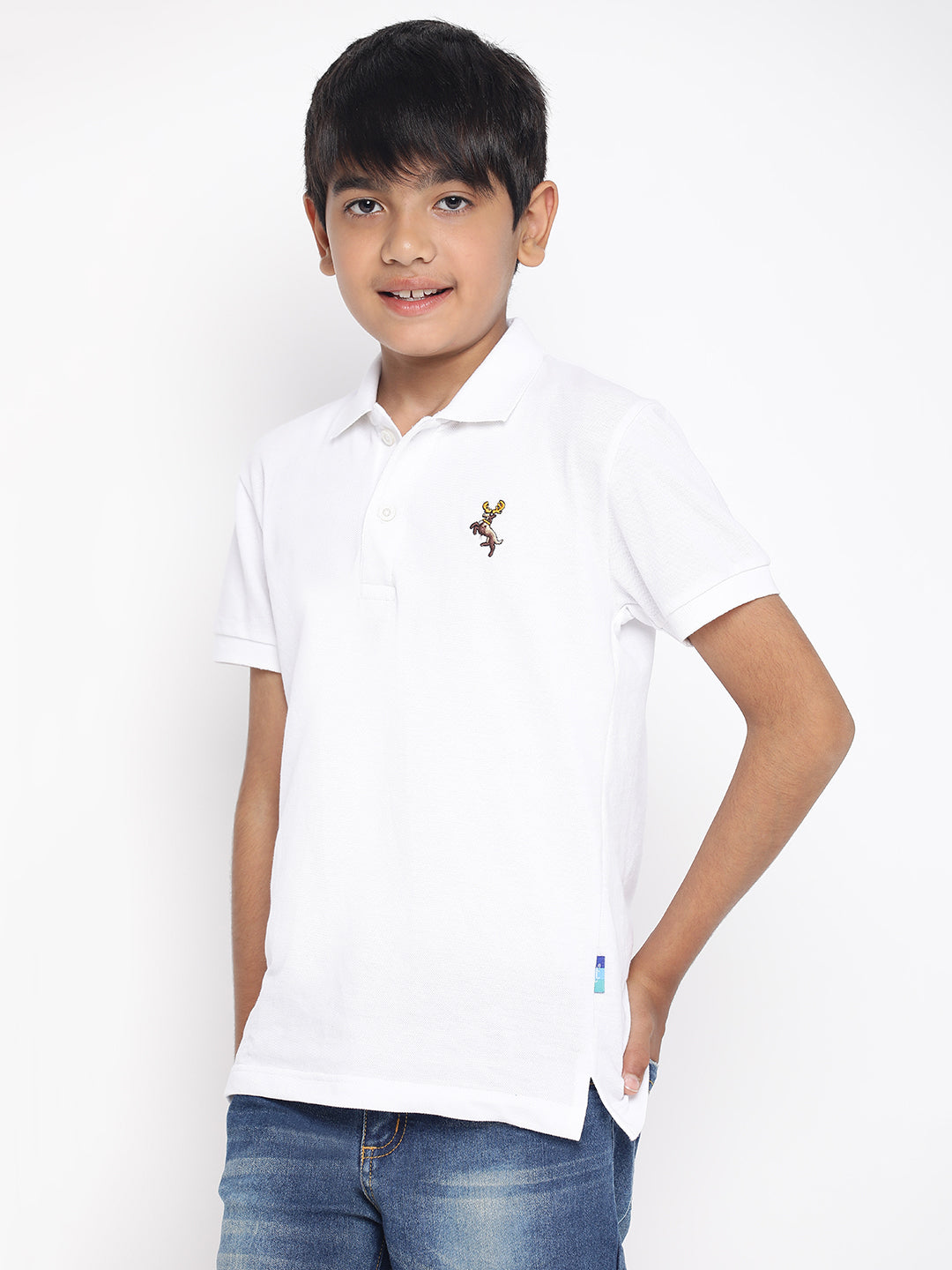 Lil Tomatoes Boys Cotton Polo T-shirt