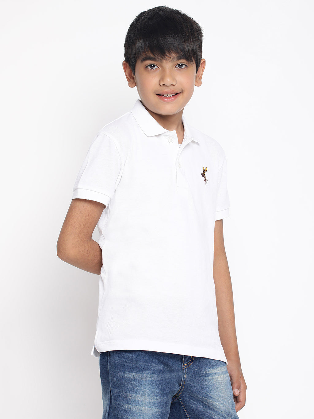 Lil Tomatoes Boys Cotton Polo T-shirt
