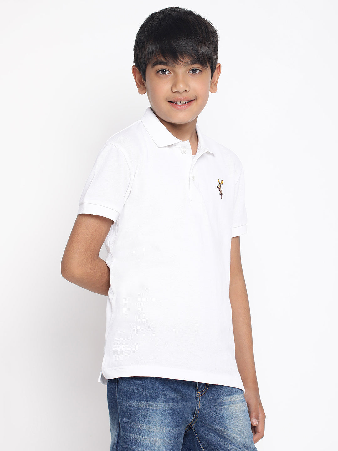 Lil Tomatoes Boys Cotton Polo T-shirt