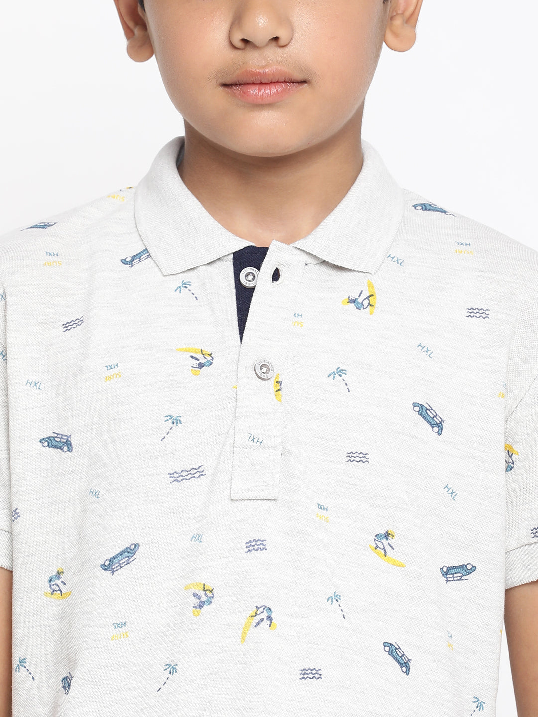 Lil Tomatoes Boys Cotton Polo T-shirt