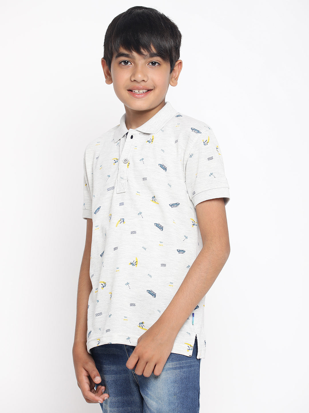Lil Tomatoes Boys Cotton Polo T-shirt