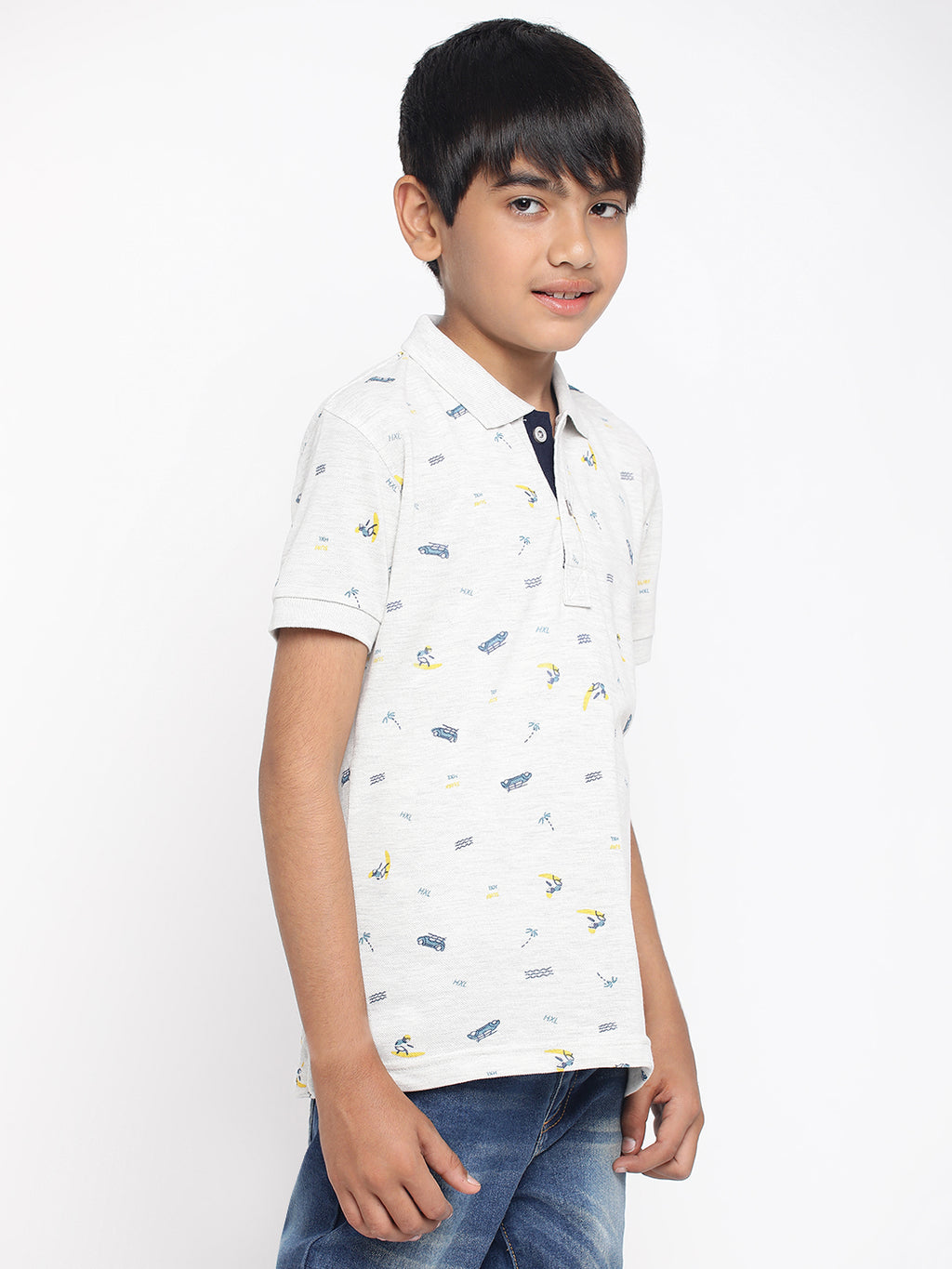 Lil Tomatoes Boys Cotton Polo T-shirt