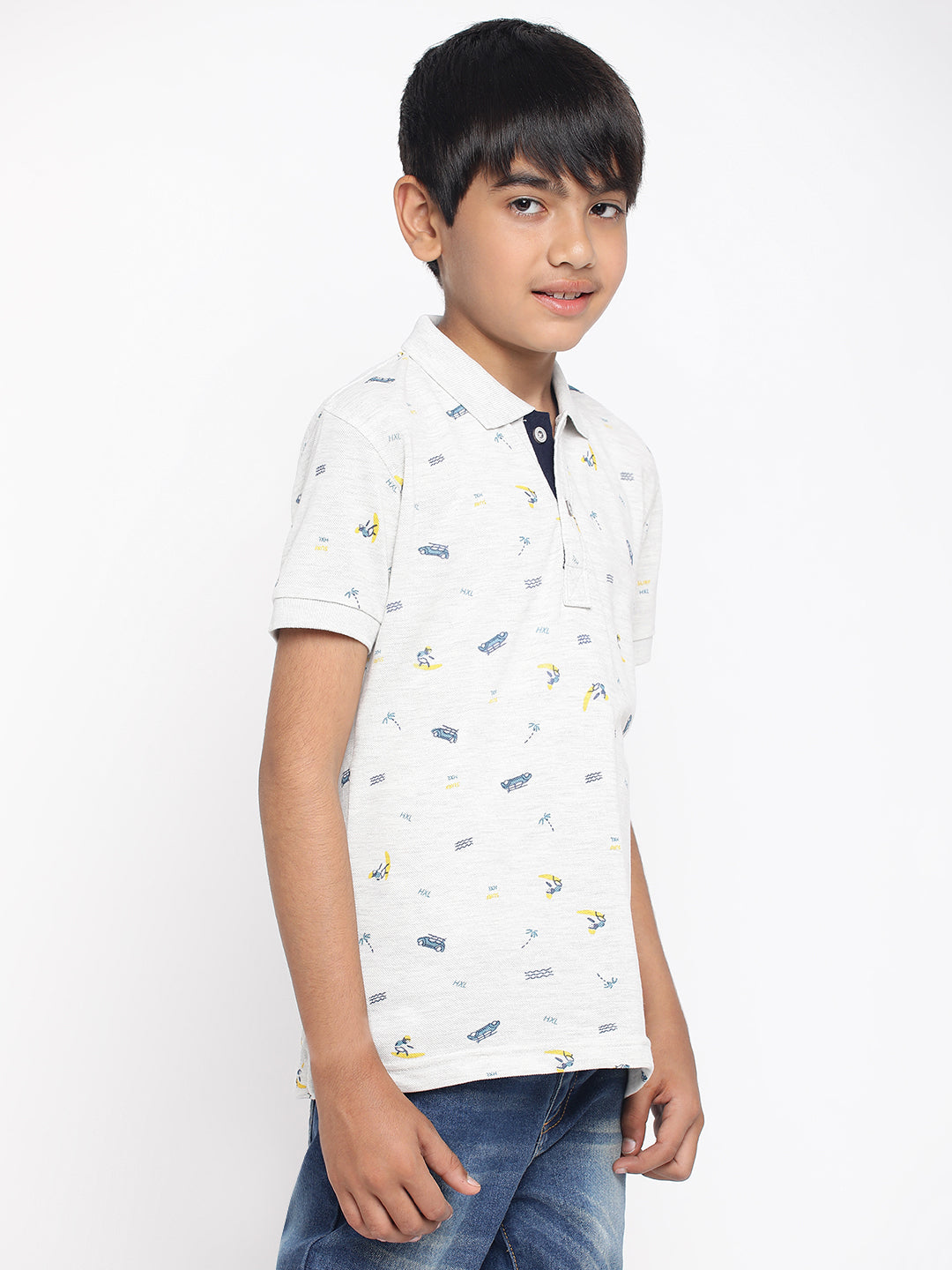 Lil Tomatoes Boys Cotton Polo T-shirt