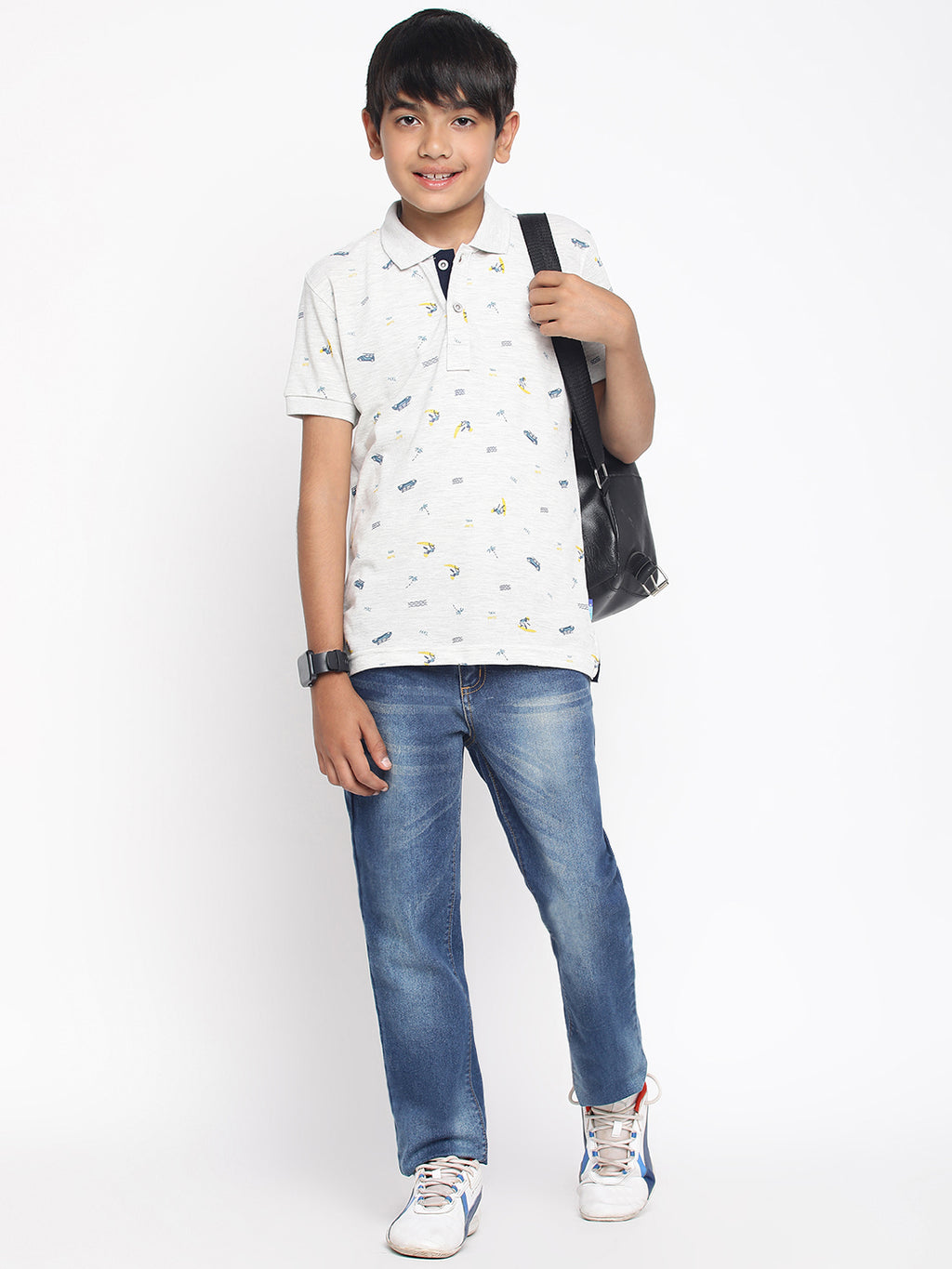 Lil Tomatoes Boys Cotton Polo T-shirt
