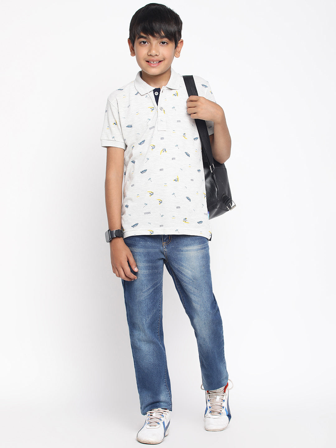 Lil Tomatoes Boys Cotton Polo T-shirt