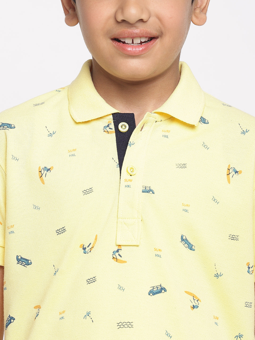 Lil Tomatoes Boys Cotton Polo T-shirt
